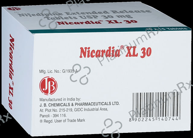 Nicardia XL 30mg Tablet ER 15s