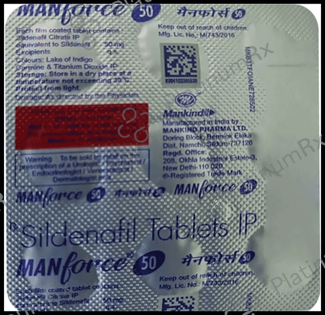 Manforce 50mg Tablet 9s