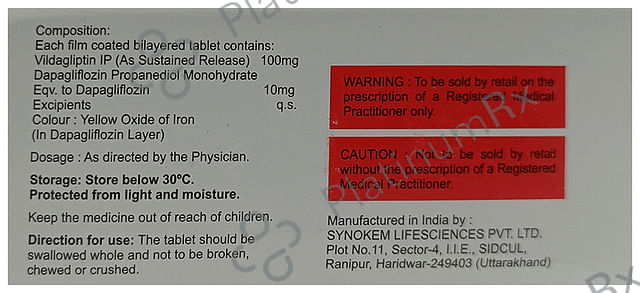 Vildasmart Dapa 100/10mg Tablet SR 10s