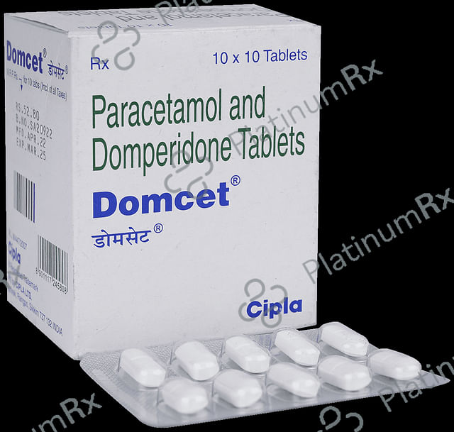 Domcet 10/325mg Tablet 10s