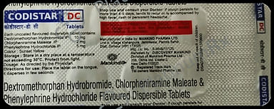 Codistar DC 2/10/5mg Tablet DT 10s