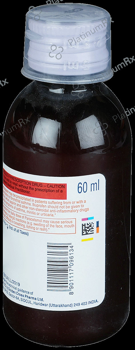 Ibugesic Plus 100/162.5mg Oral Suspension Orange 60ml