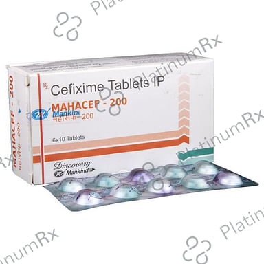 Mahacef 200mg Tablet 10s