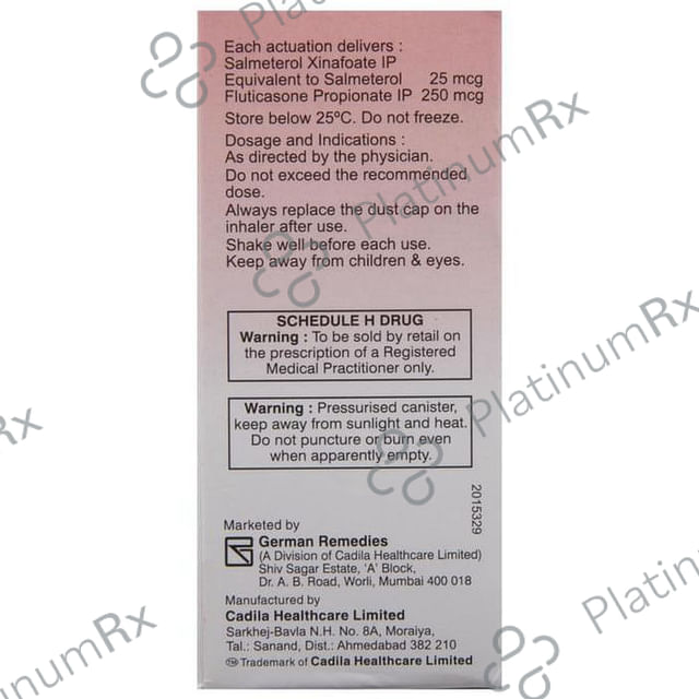 ForAir 250/25mcg CFC Free Inhaler 120MDI
