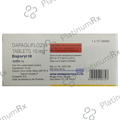 Daparyl 10mg Tablet 10s