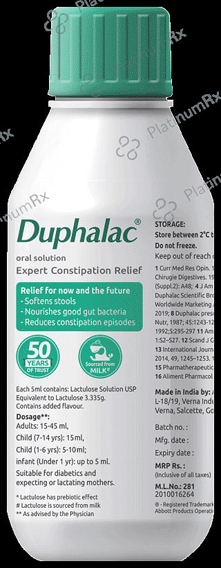 Duphalac 10mg Oral Solution Lemon 250ml