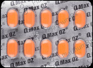 Qmax OZ 200 mg/500 mg Tablet