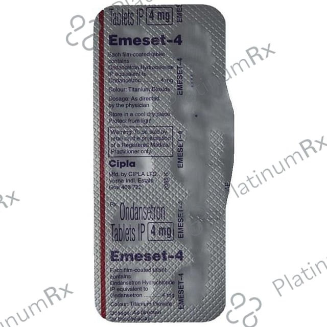 Emeset 4mg Tablet 10s