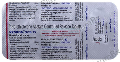 Sysron NCR 15mg Tablet 5s