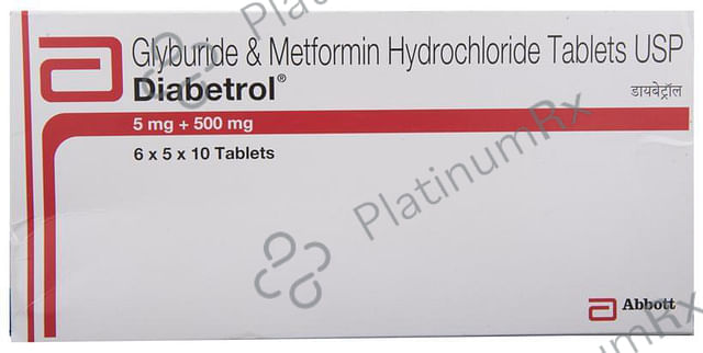 Diabetrol 5/500mg Tablet 10s