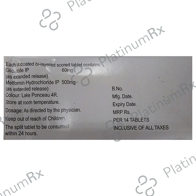 Reclimet XR 60/500mg Tablet XR 14s