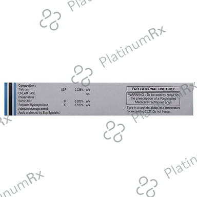 Tretin 0.025% Cream 30gm