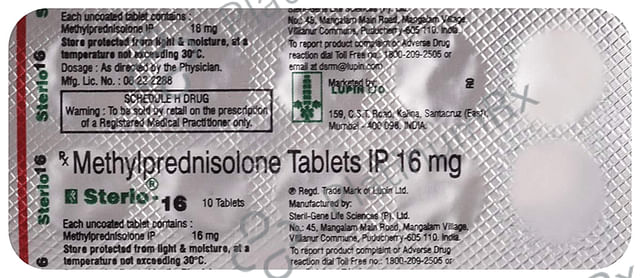 Sterio 16mg Tablet 10s