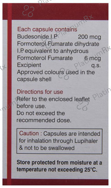 Budamate 200/6mcg Transcaps 30s
