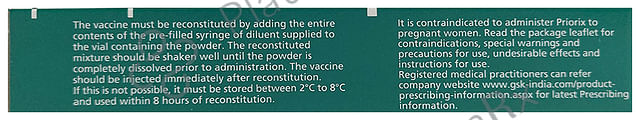 Priorix Vaccine