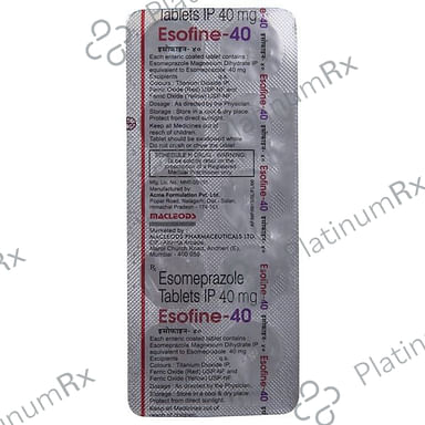 Esofine 40mg Tablet 10s