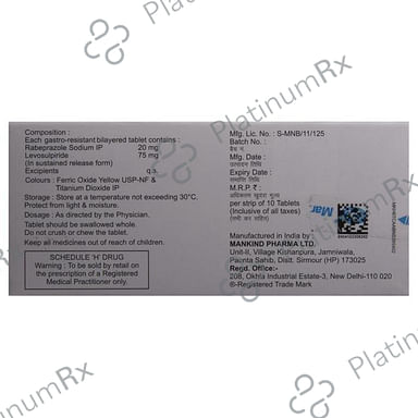 Rabekind Plus 75/20mg Tablet SR 10s