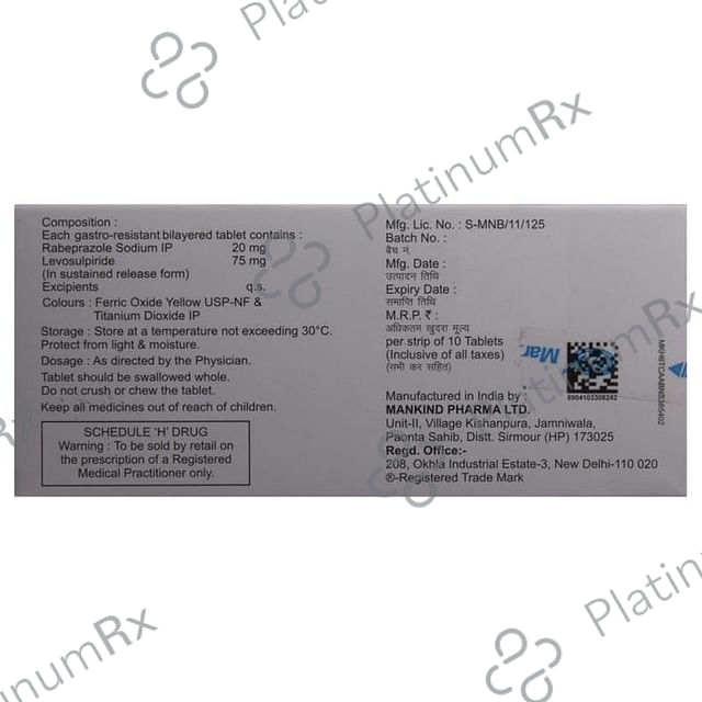 Rabekind Plus 75/20mg Tablet SR 10s