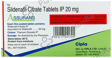 Assurans 20mg Tablet 15s