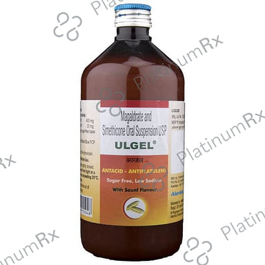 Ulgel 400/20mg Oral Suspension Saunf 200ml