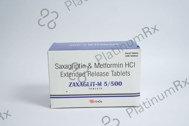 Zaxaglit M 5/500mg Tablet ER 10s