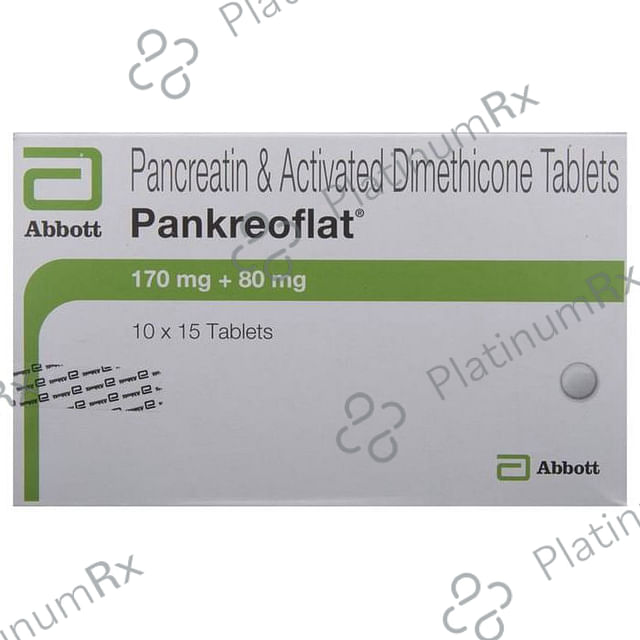 Pankreoflat 170/80mg Tablet 15s