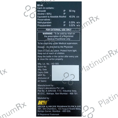 MX 5% Topical Solution 60ml