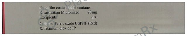 Ixarola 20mg Tablet 14s