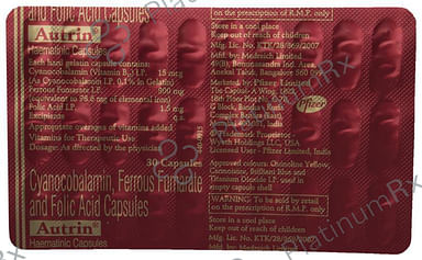 Autrin 300mg/1500/15mcg Capsule 30s