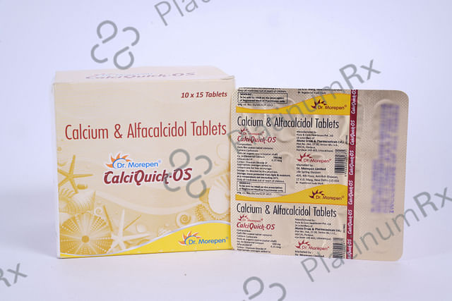 Calciquick OS 0.25mcg/500mg Tablet 15s