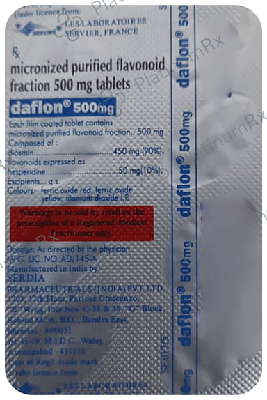 Daflon 500 mg Tablet 8 tablets