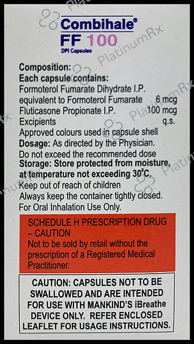 Combihale FF 100/6mcg Redicaps 30s