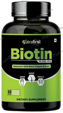 Nutrafirst Biotin 10,000mcg Capsule