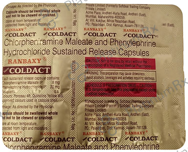 New Coldact 8/20mg Capsule 20s