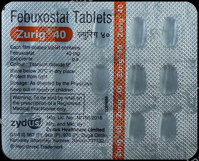 Zurig 40mg Tablet 15s