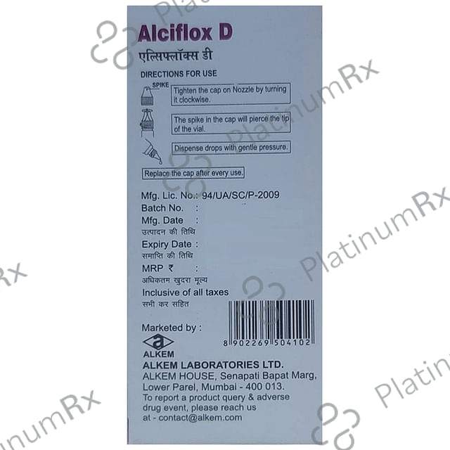 Alciflox D Eye/Ear Drop 10ml