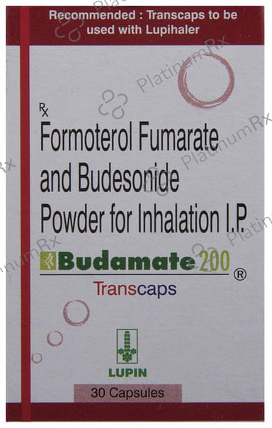 Budamate 200/6mcg Transcaps 30s