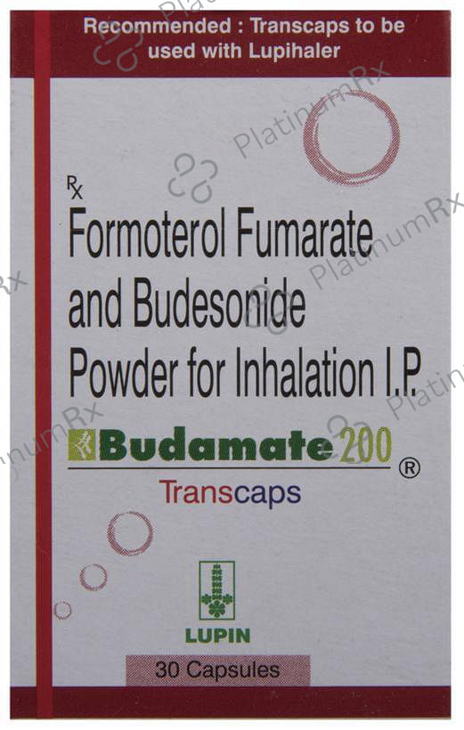 Budamate 200/6mcg Transcaps 30s