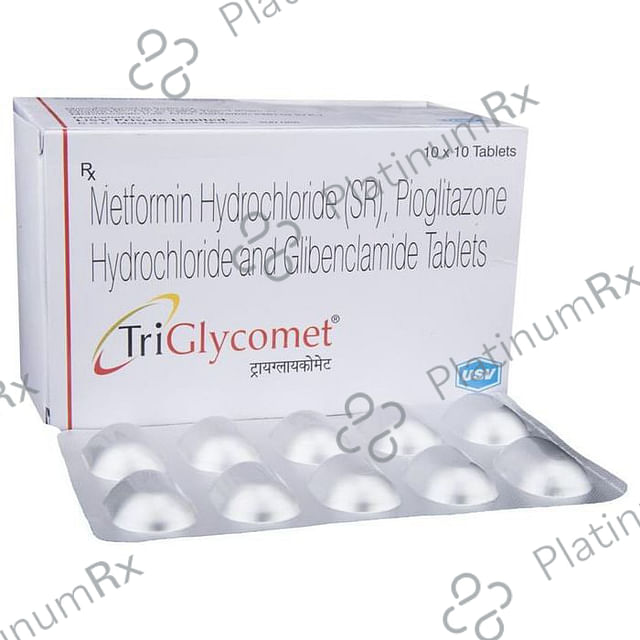 Triglycomet 5/500/15mg Tablet SR 10s
