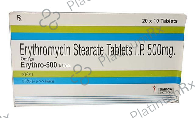 Erythro 500mg Tablet 10s