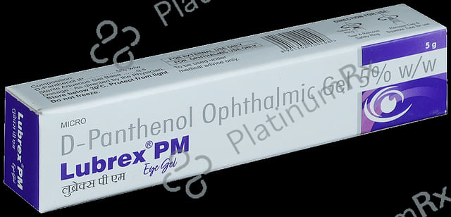 Lubrex PM 5% Eye Gel 5gm