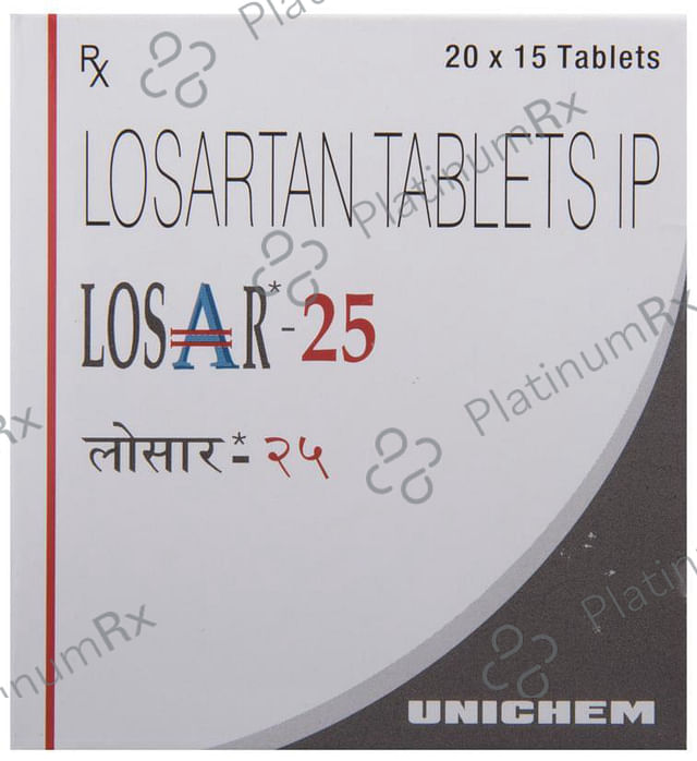 Losar 25mg Tablet 15s