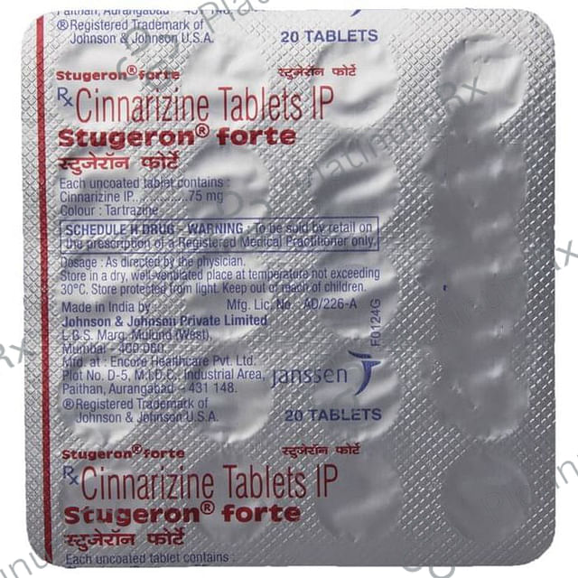 Stugeron Forte 75mg Tablet 20s