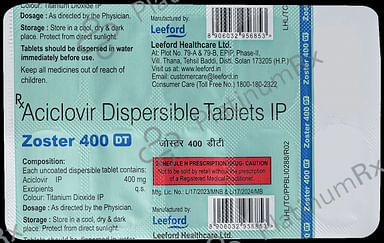 Zoster 400mg Tablet DT 10s