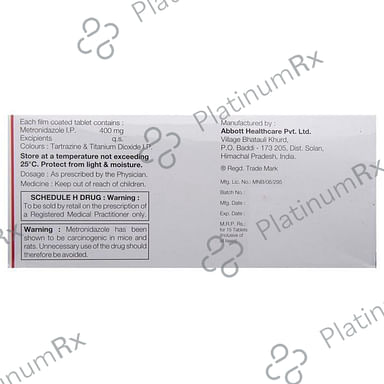 Flagyl 400mg Tablet 15s