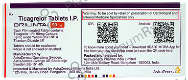 Brilinta 90mg Tablet 14s
