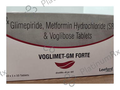 Voglimet GM Forte 2/1000/0.2mg Tablet SR 10s