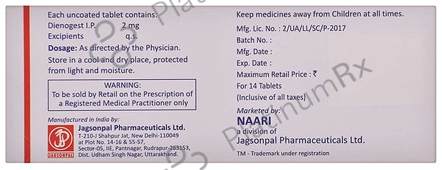 Endoreg 2mg Tablet 14s