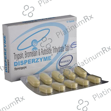 Disperzyme 180/200/96mg Tablet 10s
