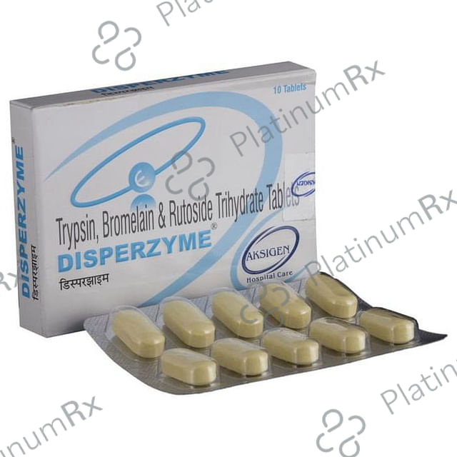 Disperzyme 180/200/96mg Tablet 10s
